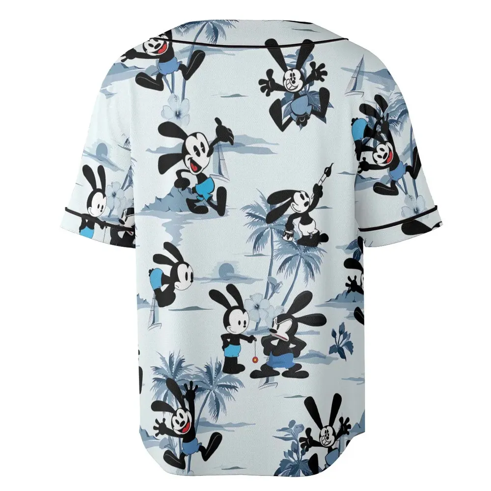 Oswald the Lucky Rabbit Unisex Baseball Jersey - 4