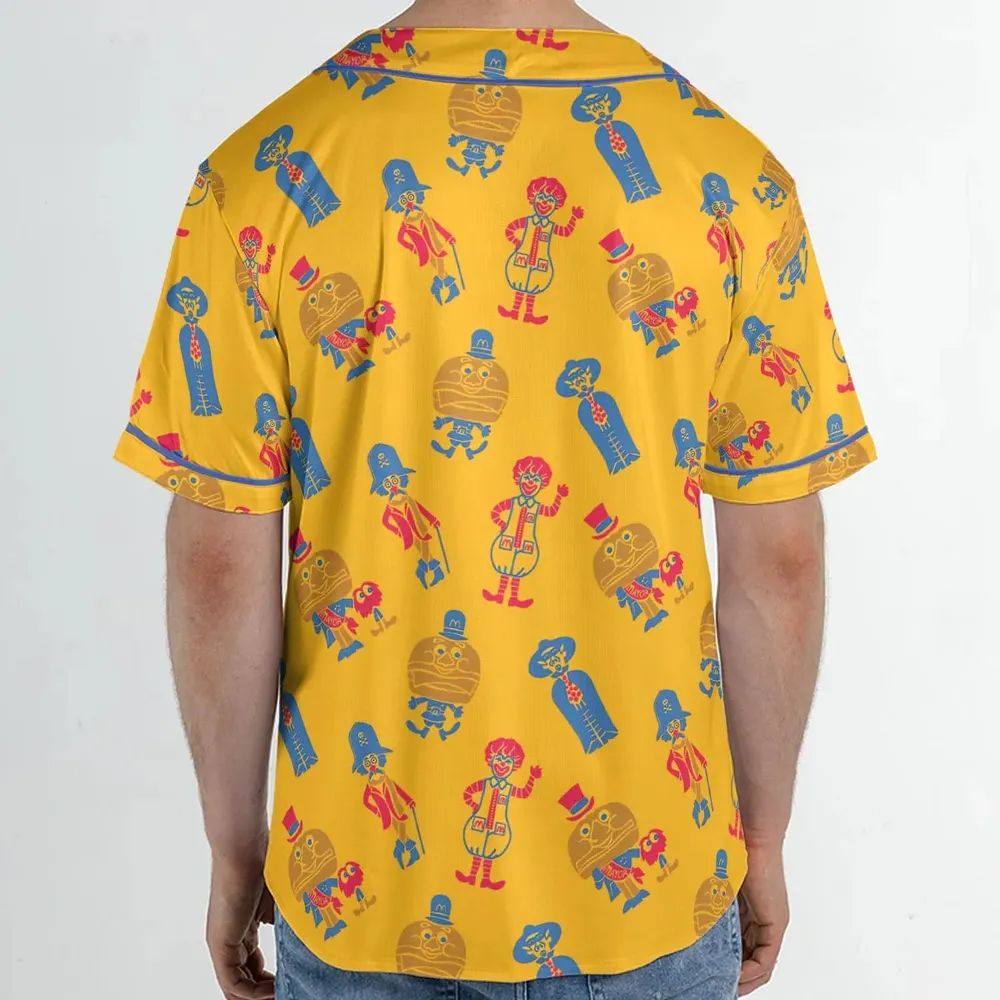 Mcdonaldland Lineup Unisex Baseball Jersey - 2