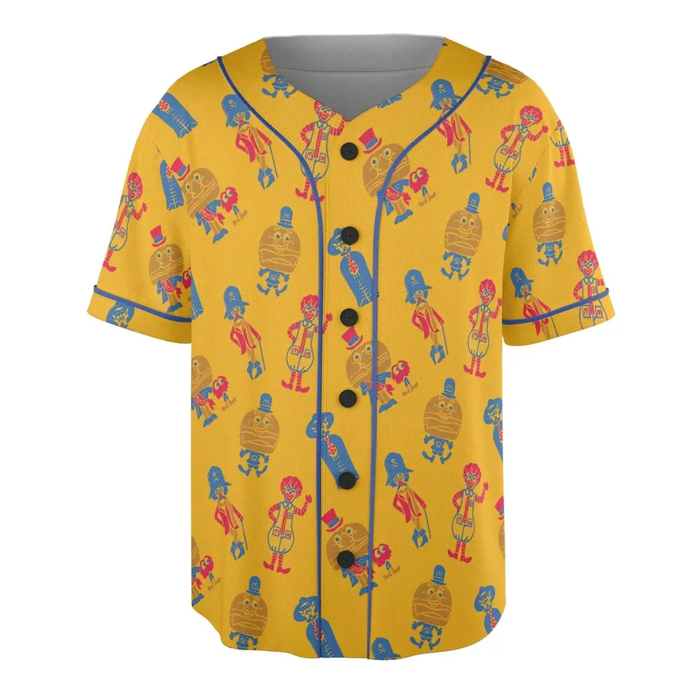 Mcdonaldland Lineup Unisex Baseball Jersey - 3