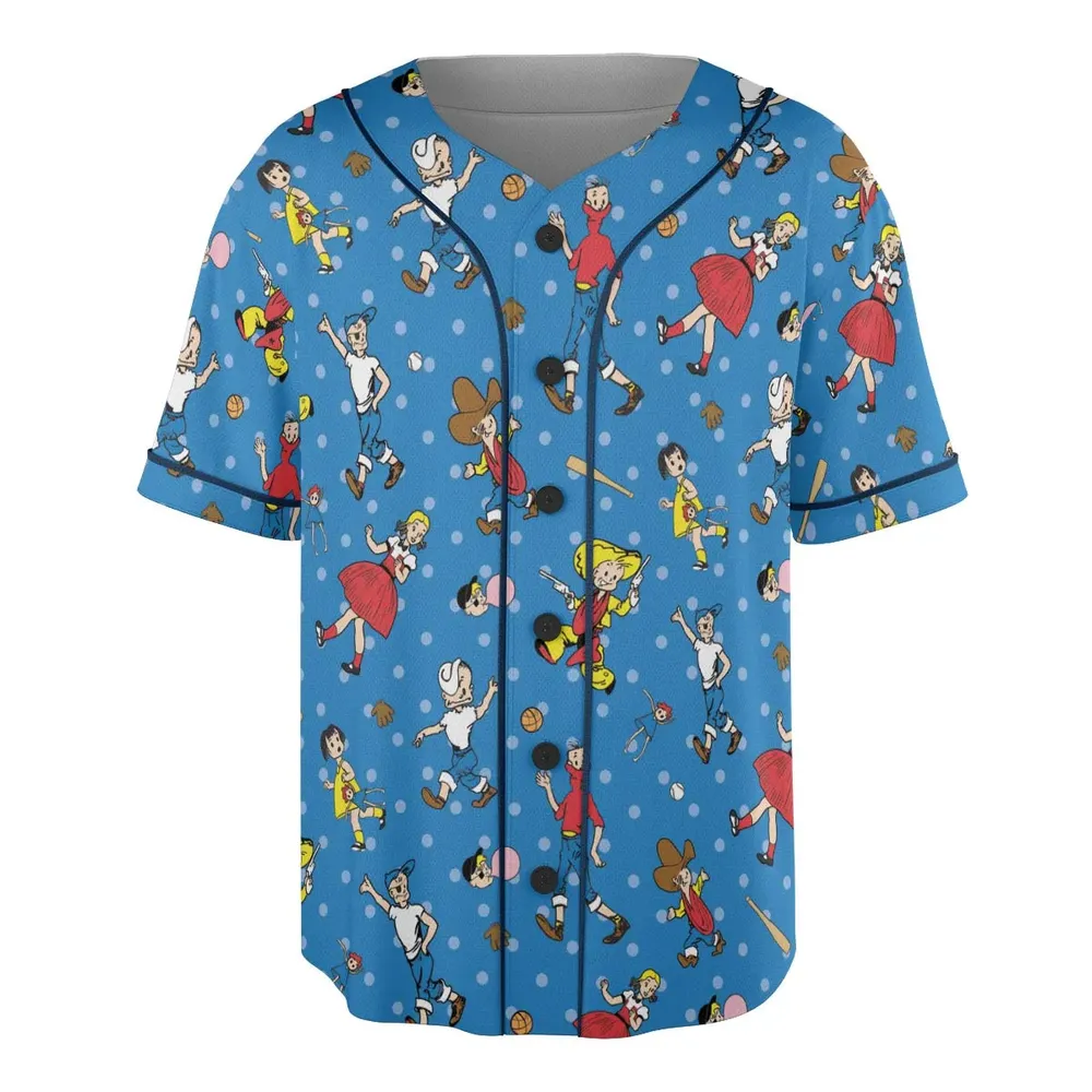 Bazooka Joe and His Friends Unisex Baseball Jersey - 3
