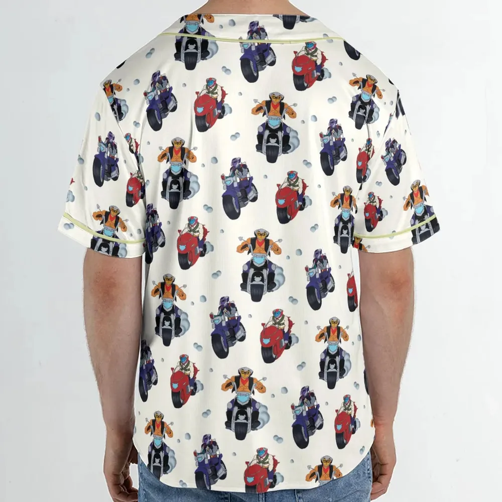 Biker Mice Characters Unisex Baseball Jersey - 2