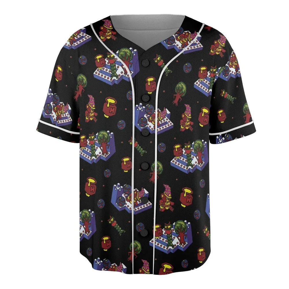 Bentley Bear Crystal Castles Unisex Baseball Jersey - 3