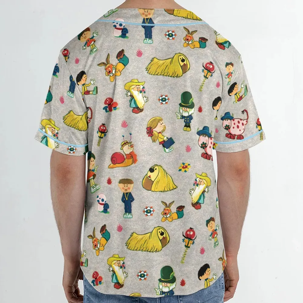 The Magic Roundabout Characters Unisex Baseball Jersey - 2