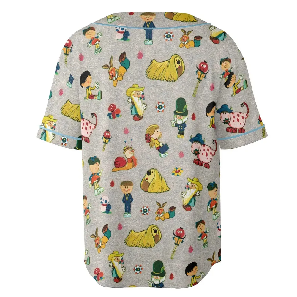 The Magic Roundabout Characters Unisex Baseball Jersey - 4