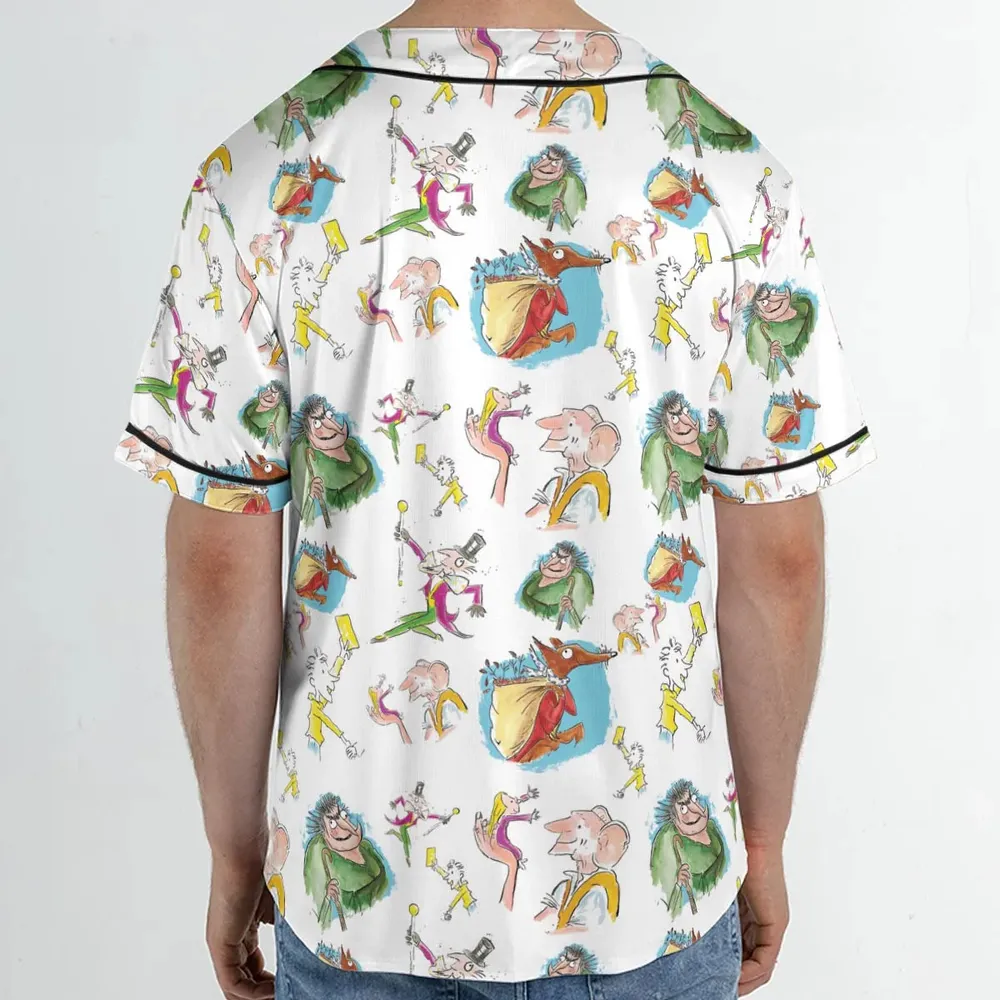 Roald Dahl Characters Unisex Baseball Jersey - 2