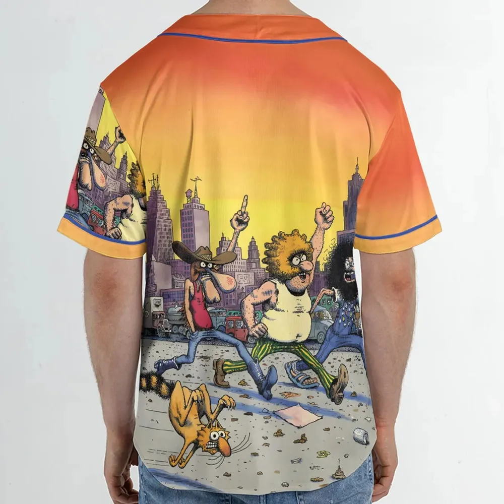 The Fabulous Furry Freak Brothers Unisex Baseball Jersey - 2