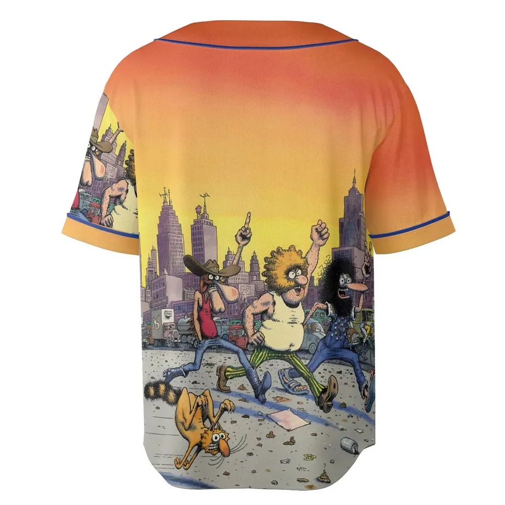 The Fabulous Furry Freak Brothers Unisex Baseball Jersey - 4