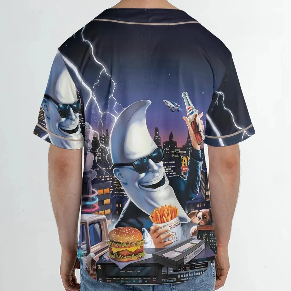 Retro Moon Mac Tonight Unisex Baseball Jersey - 2