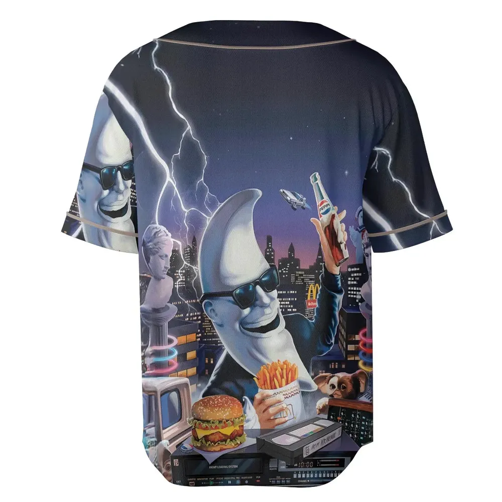 Retro Moon Mac Tonight Unisex Baseball Jersey - 4