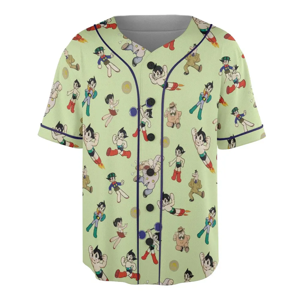 Astro Boy Characters Unisex Baseball Jersey - 3