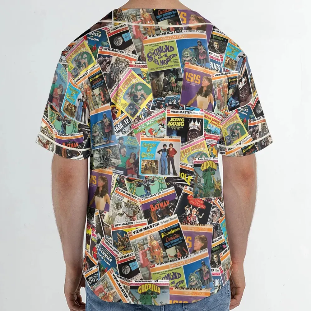 View-Master Collage Unisex Baseball Jersey - 2