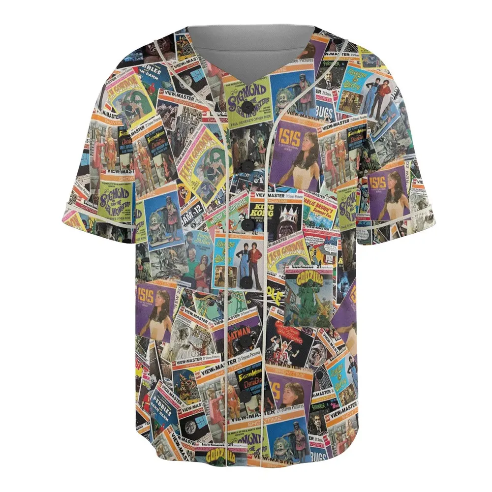 View-Master Collage Unisex Baseball Jersey - 3