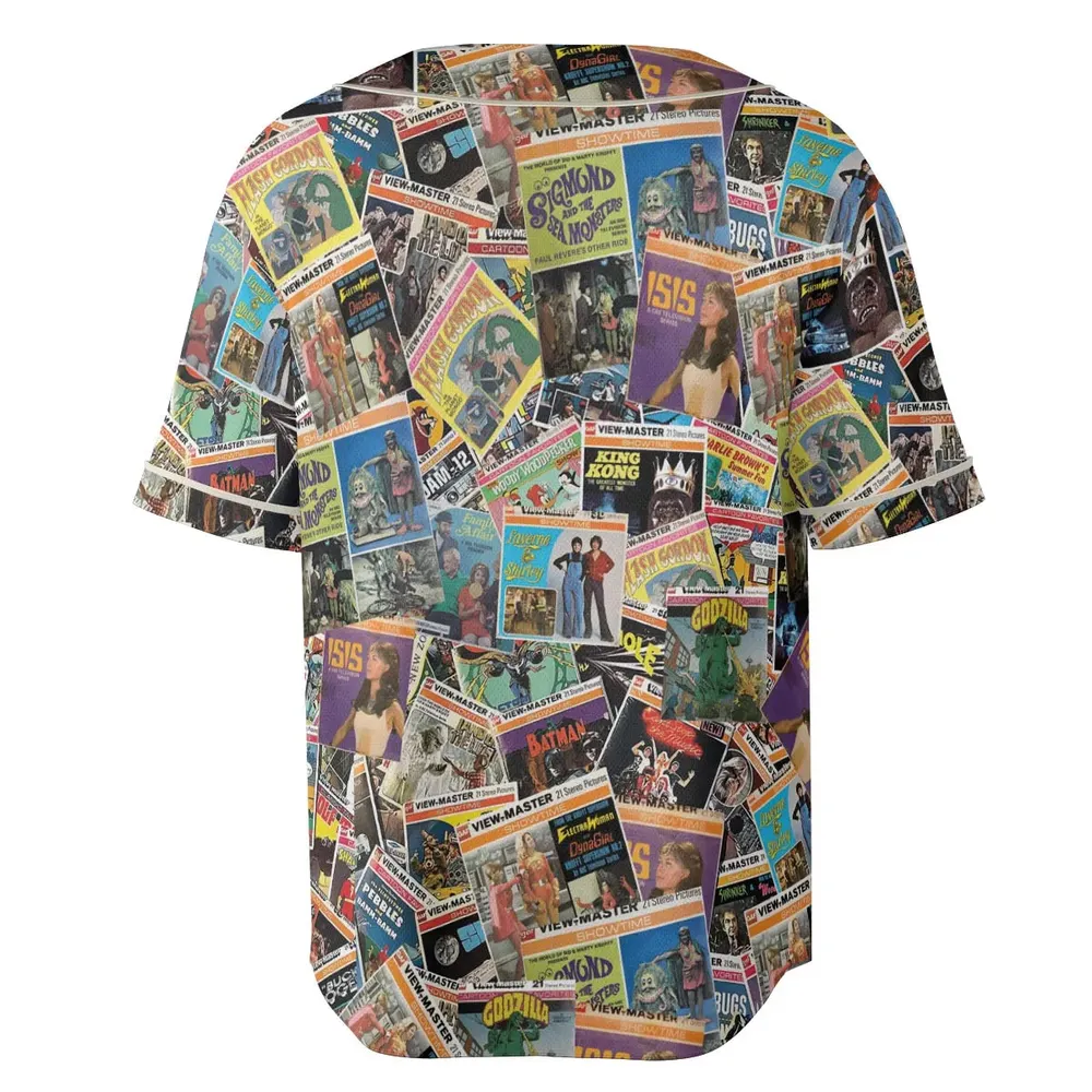 View-Master Collage Unisex Baseball Jersey - 4