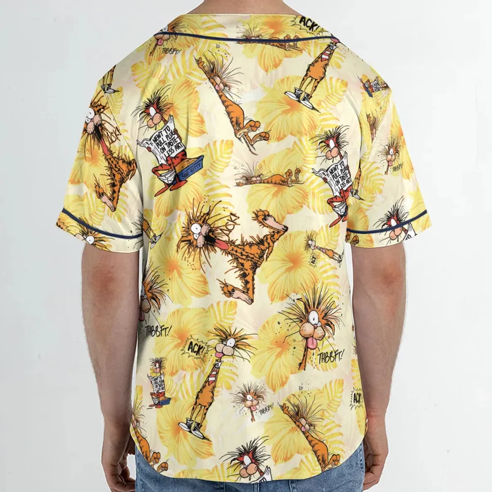 Bill The Cat Bloom County Unisex Baseball Jersey - 2