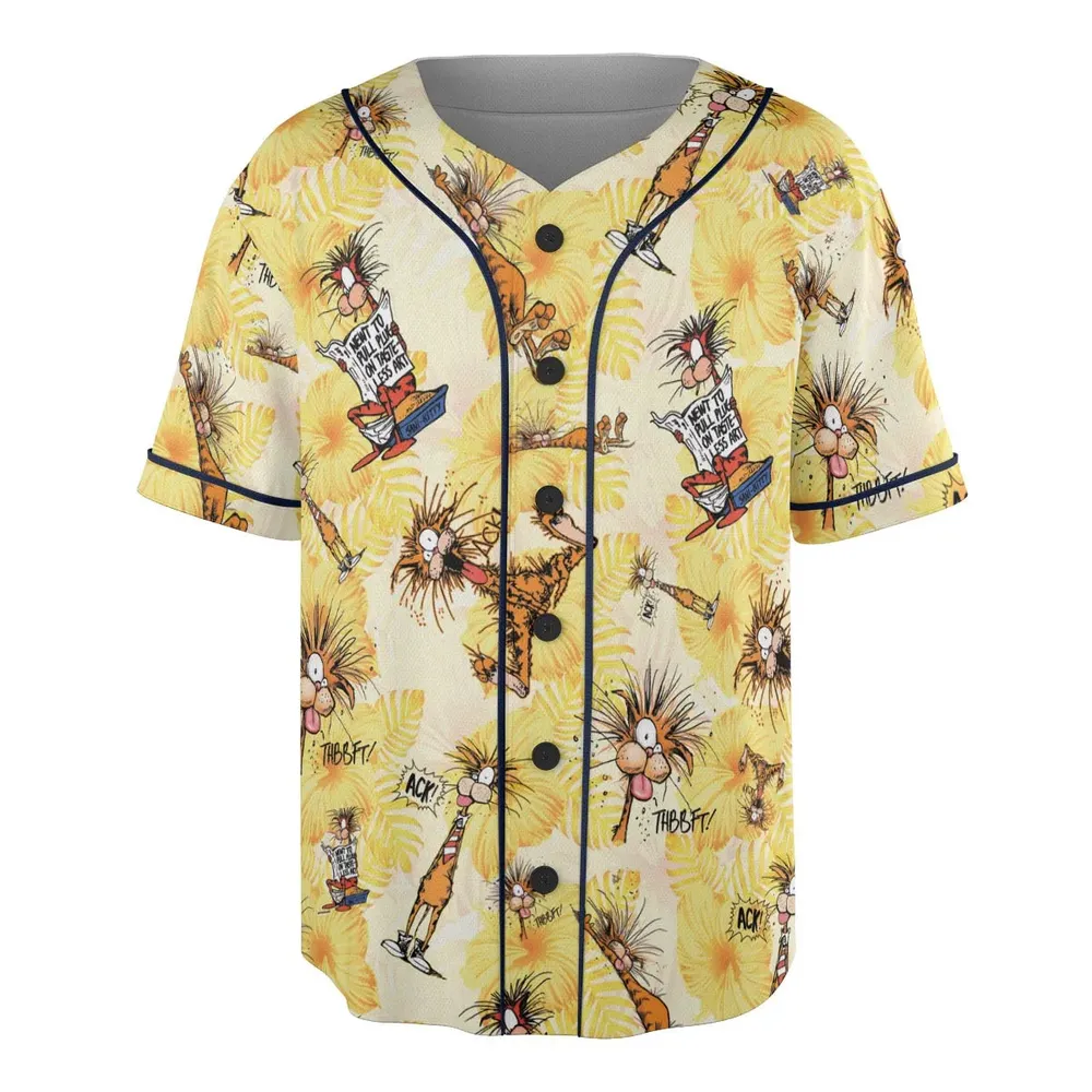 Bill The Cat Bloom County Unisex Baseball Jersey - 3