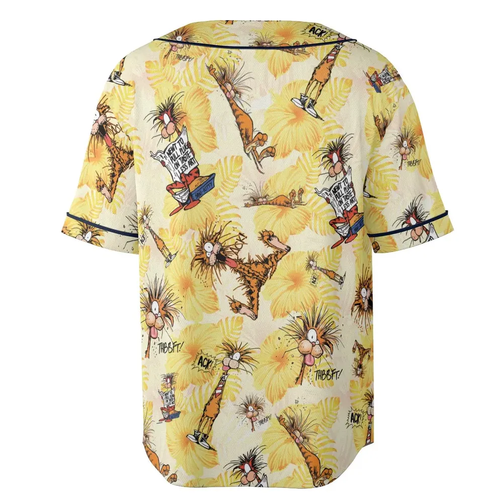 Bill The Cat Bloom County Unisex Baseball Jersey - 4