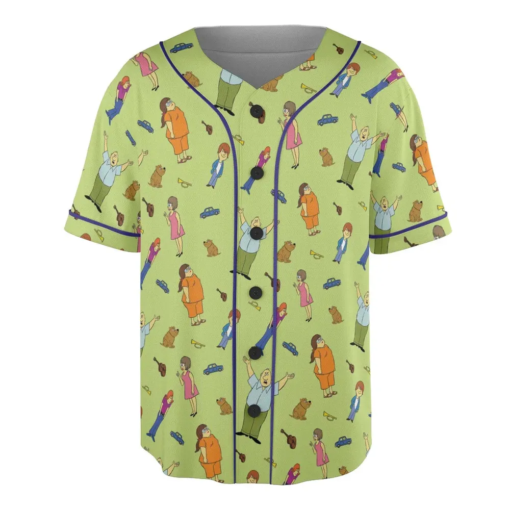Wait Till Your Father Gets Home Characters Unisex Baseball Jersey - 3