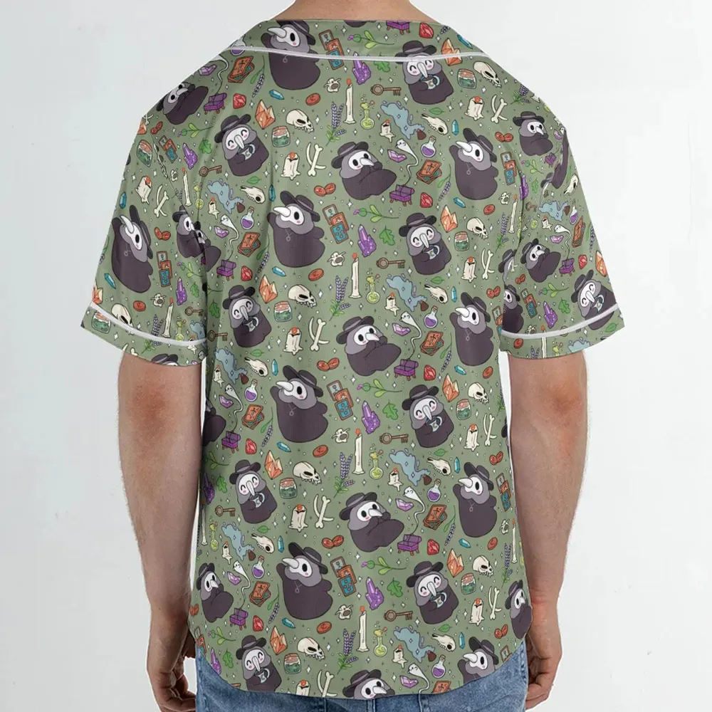 Plague Doctor Unisex Baseball Jersey - 2