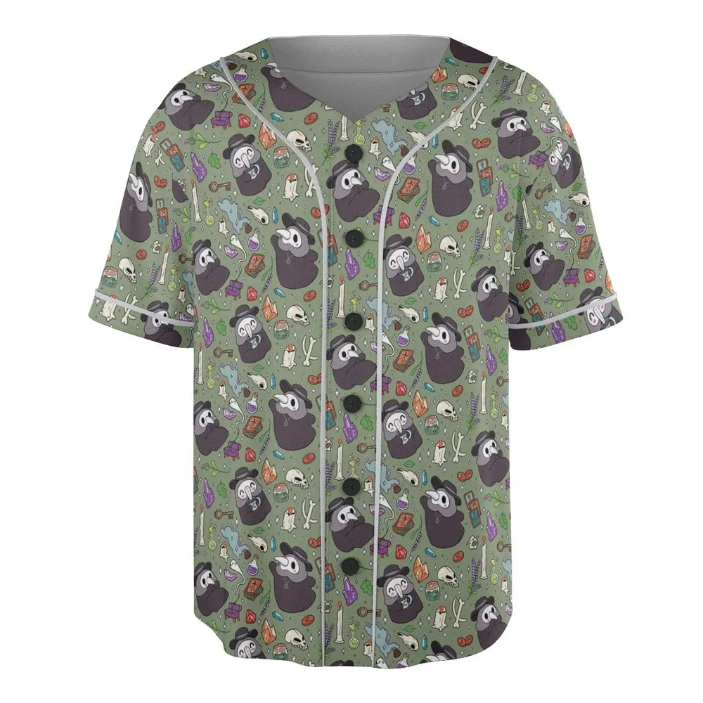 Plague Doctor Unisex Baseball Jersey - 3