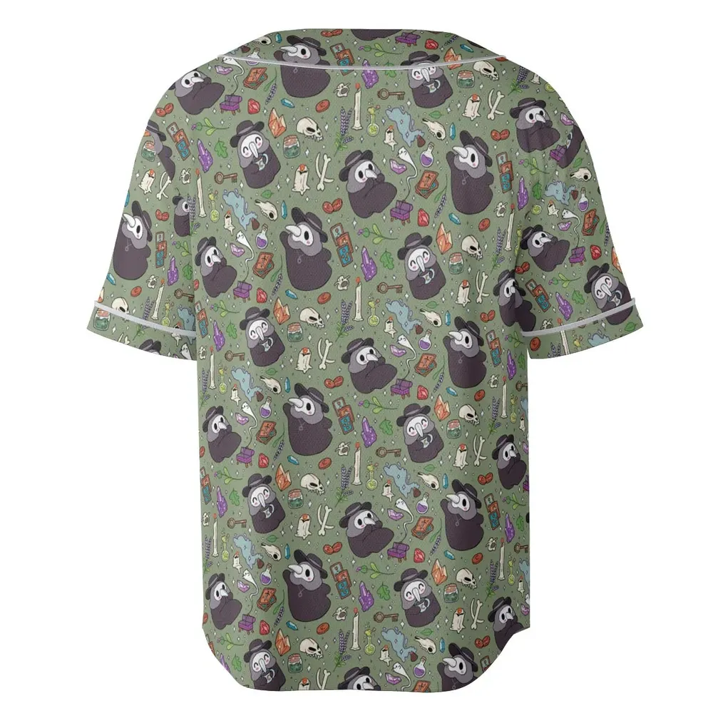 Plague Doctor Unisex Baseball Jersey - 4