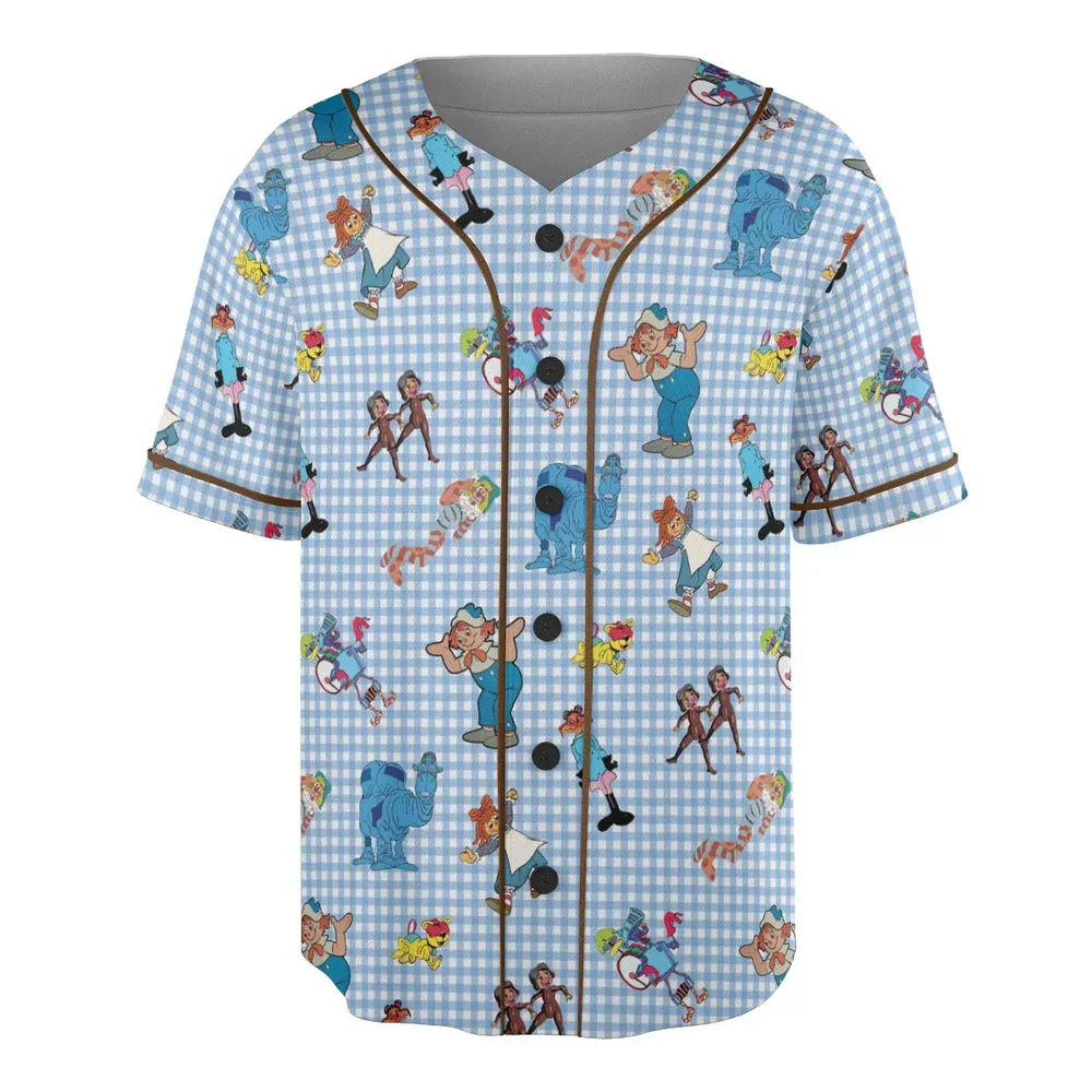 Wholesome Memories Stitched Raggedy Ann & Andy Unisex Baseball Jersey - 3