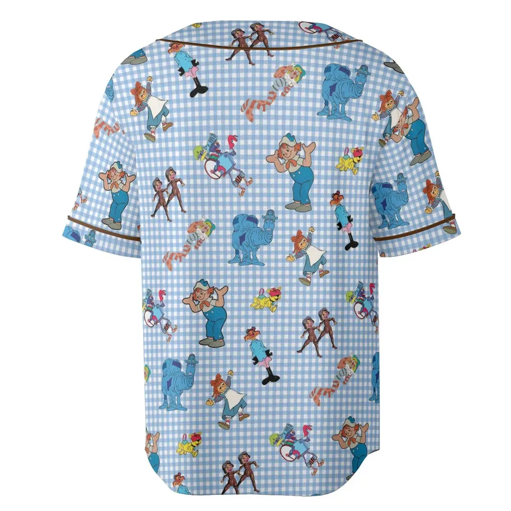 Wholesome Memories Stitched Raggedy Ann & Andy Unisex Baseball Jersey - 4