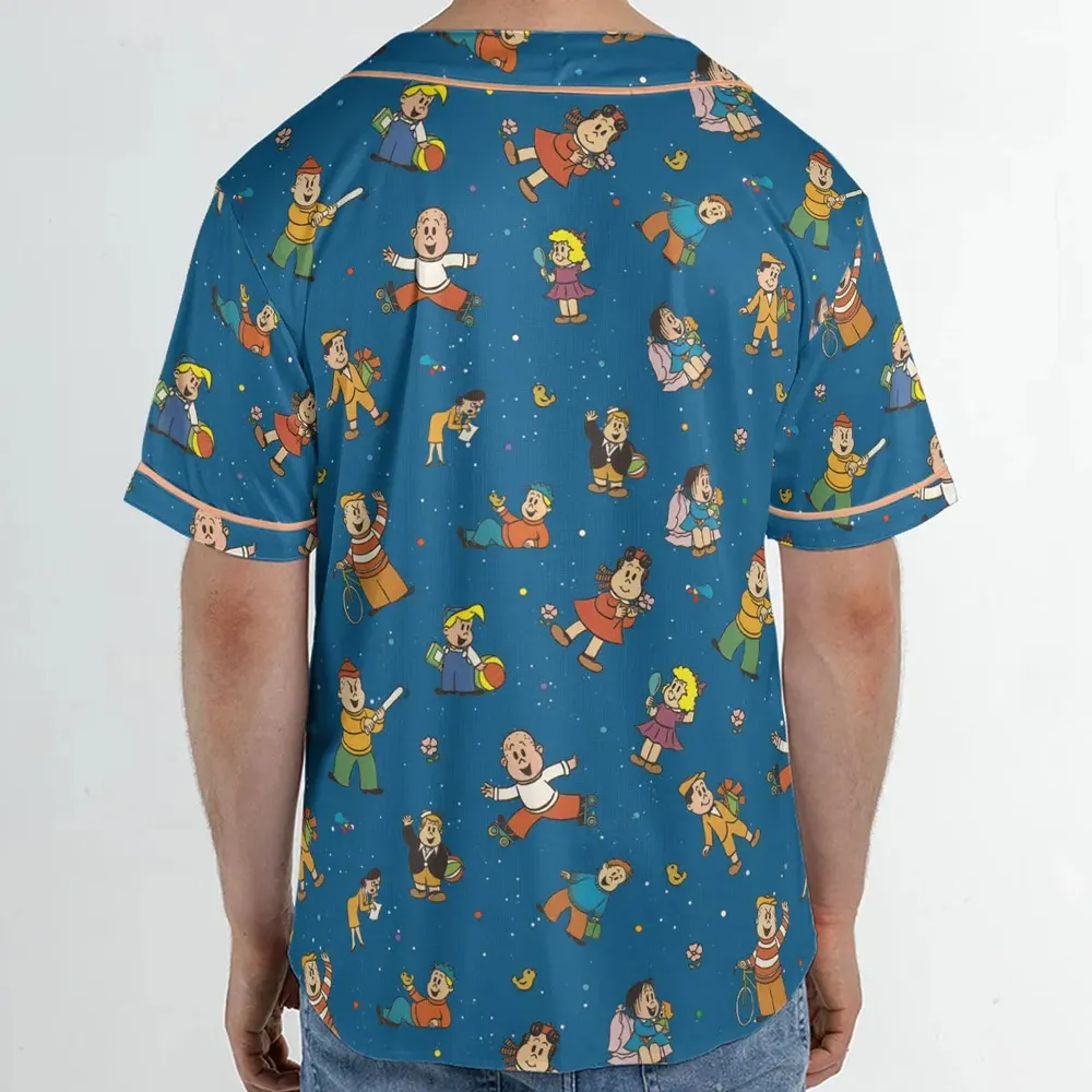 Cartoon Throwback The Little Lulu Show Unisex Baseball Jersey - 2