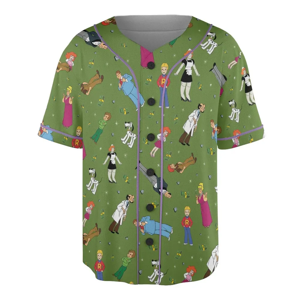 Money Comes To Me Easily Richie Rich Unisex Baseball Jersey - 3