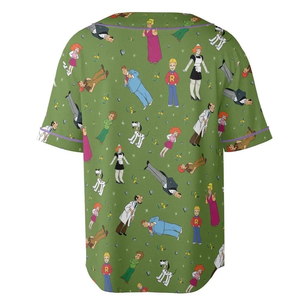 Money Comes To Me Easily Richie Rich Unisex Baseball Jersey - 4