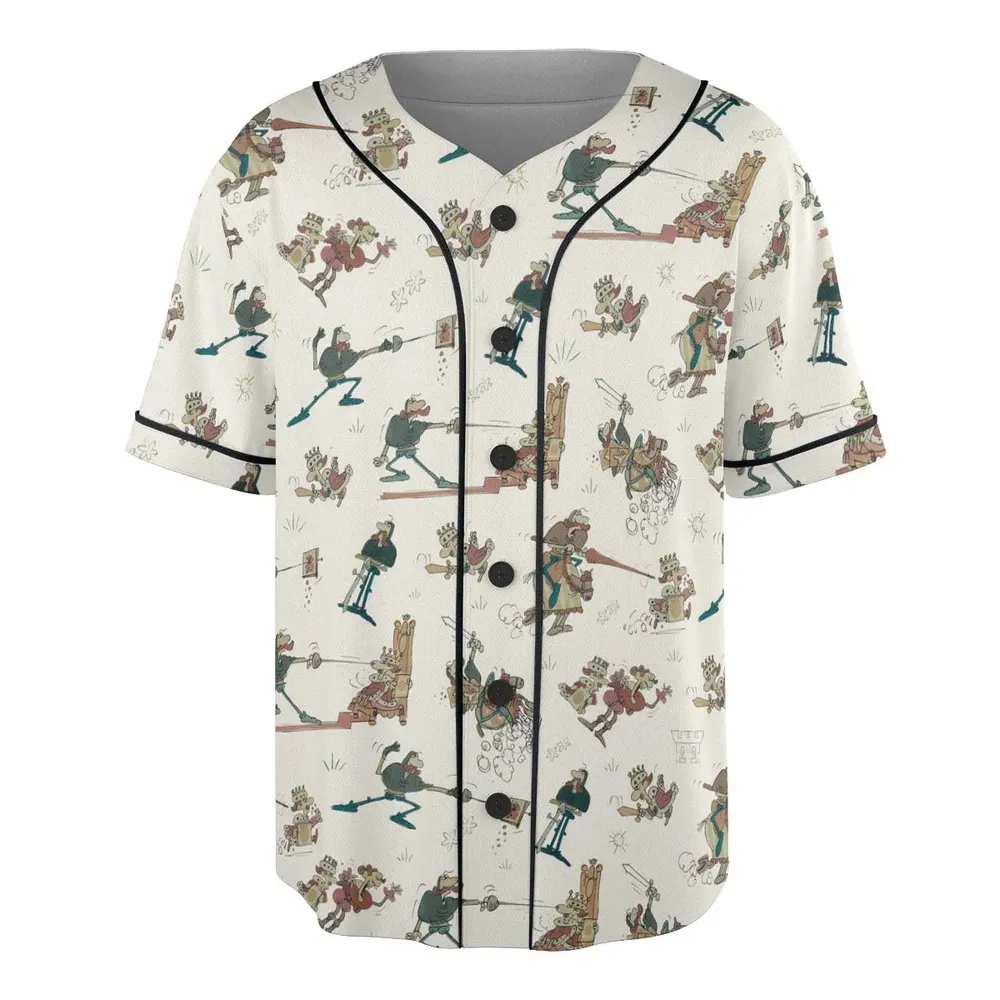 Cap'n Crunch And King Vitaman Character Unisex Baseball Jersey - 3