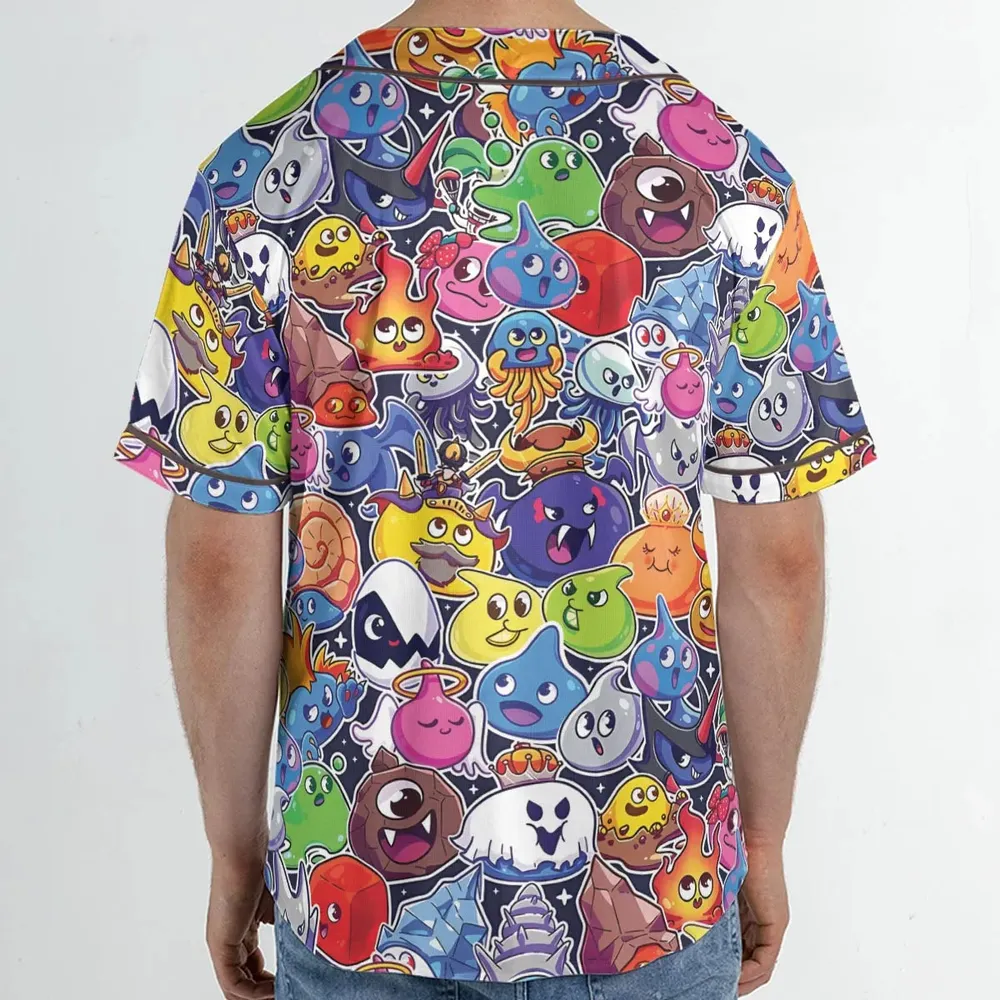 Slimes Dragon Quest Unisex Baseball Jersey - 2