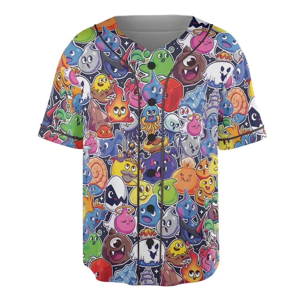 Slimes Dragon Quest Unisex Baseball Jersey - 3