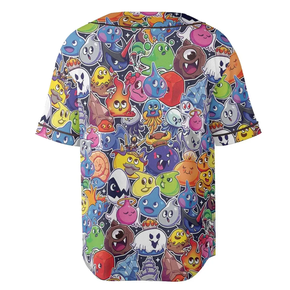 Slimes Dragon Quest Unisex Baseball Jersey - 4