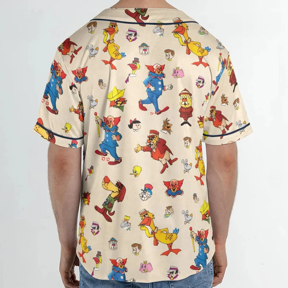 Bozo The Clown And Friends Unisex Baseball Jersey - 2
