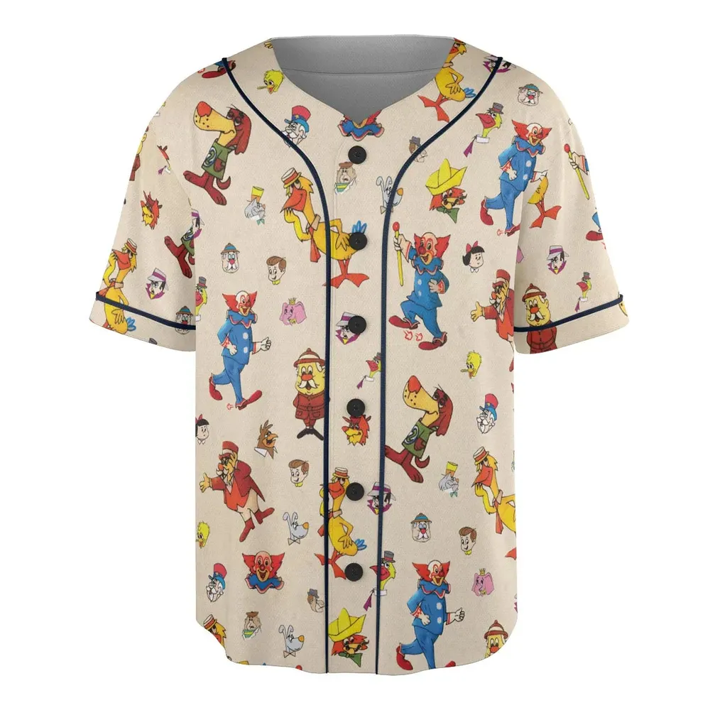 Bozo The Clown And Friends Unisex Baseball Jersey - 3
