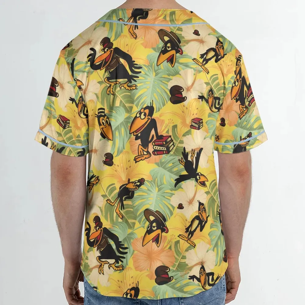 Bird Of A Feather Heckle And Jeckle Unisex Baseball Jersey - 2