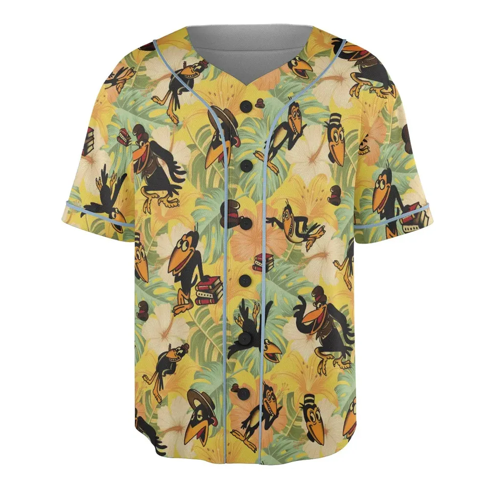 Bird Of A Feather Heckle And Jeckle Unisex Baseball Jersey - 3