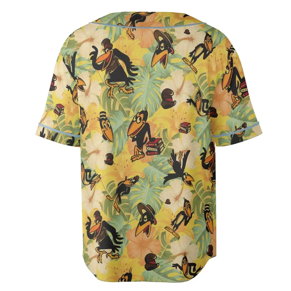 Bird Of A Feather Heckle And Jeckle Unisex Baseball Jersey - 4