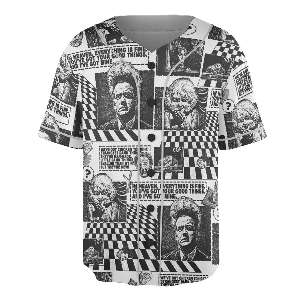 Surreal Disturbing Atmospheric A nightmare Eraserhead Unisex Baseball Jersey - 3