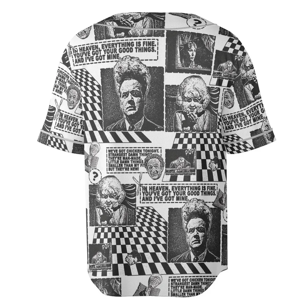 Surreal Disturbing Atmospheric A nightmare Eraserhead Unisex Baseball Jersey - 4