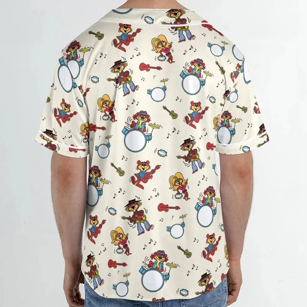 Cartoon band The Sugar Bears Unisex Baseball Jersey - 2