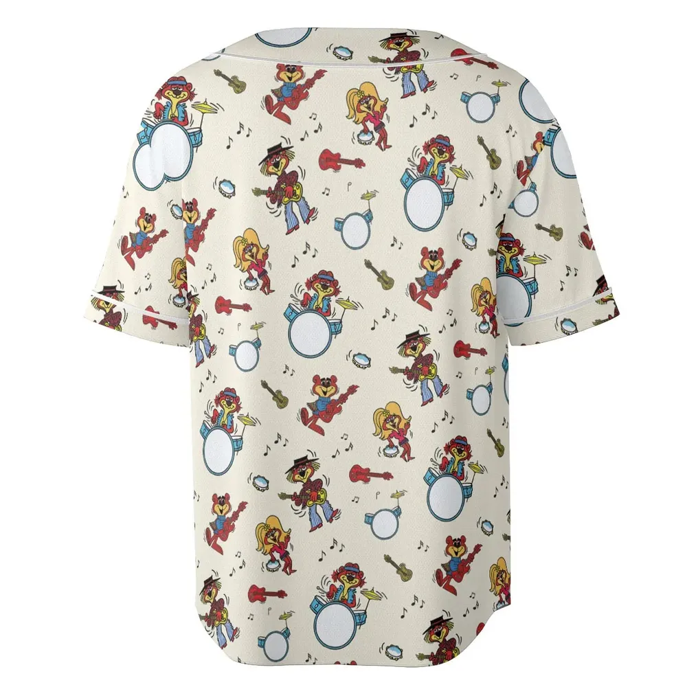 Cartoon band The Sugar Bears Unisex Baseball Jersey - 4
