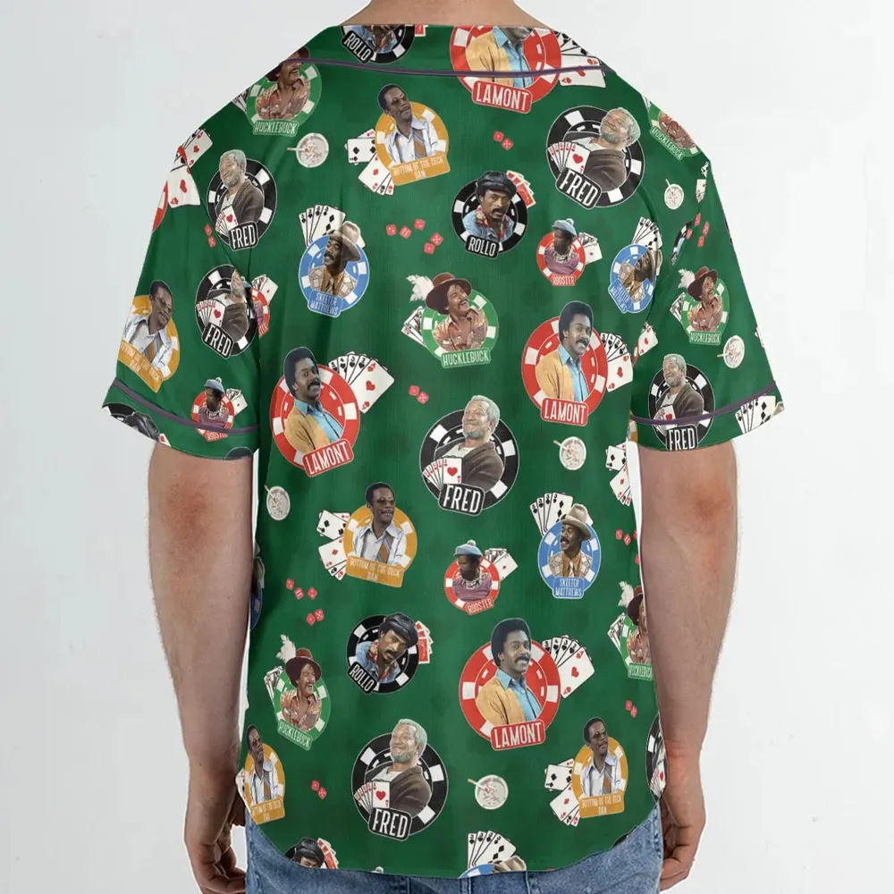 The Card Sharps Sanford and Son Unisex Baseball Jersey - 2