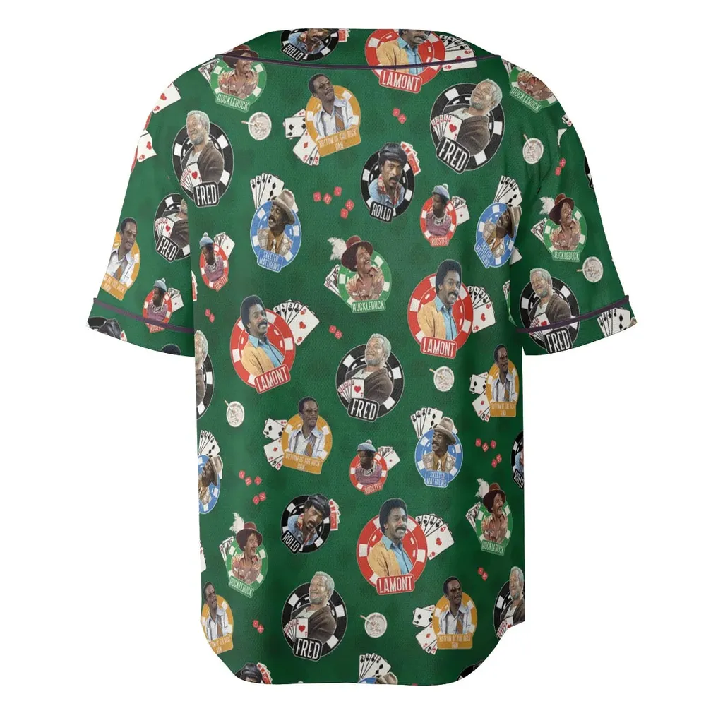 The Card Sharps Sanford and Son Unisex Baseball Jersey - 4