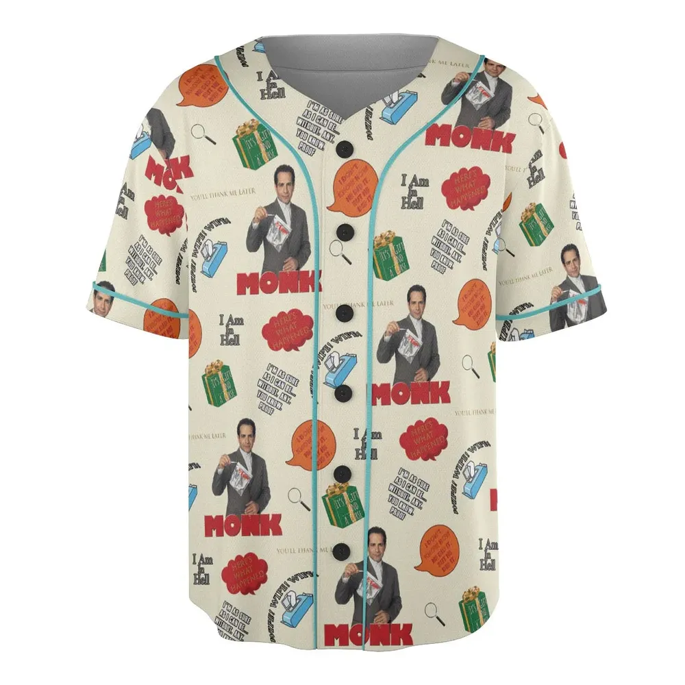 Here’s What Happened Monk Unisex Baseball Jersey - 3
