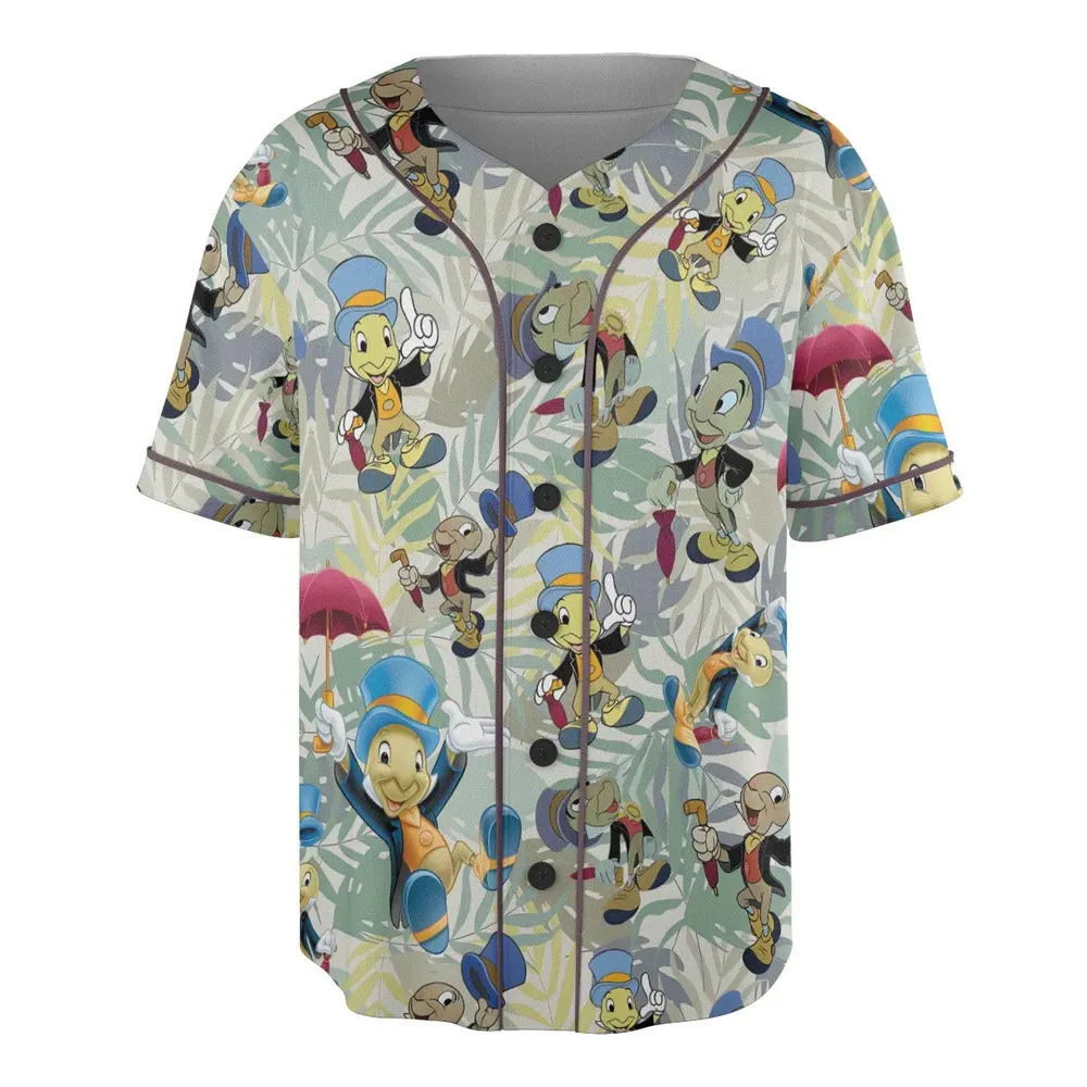 Jiminy Cricket Pinocchio Unisex Baseball Jersey - 3