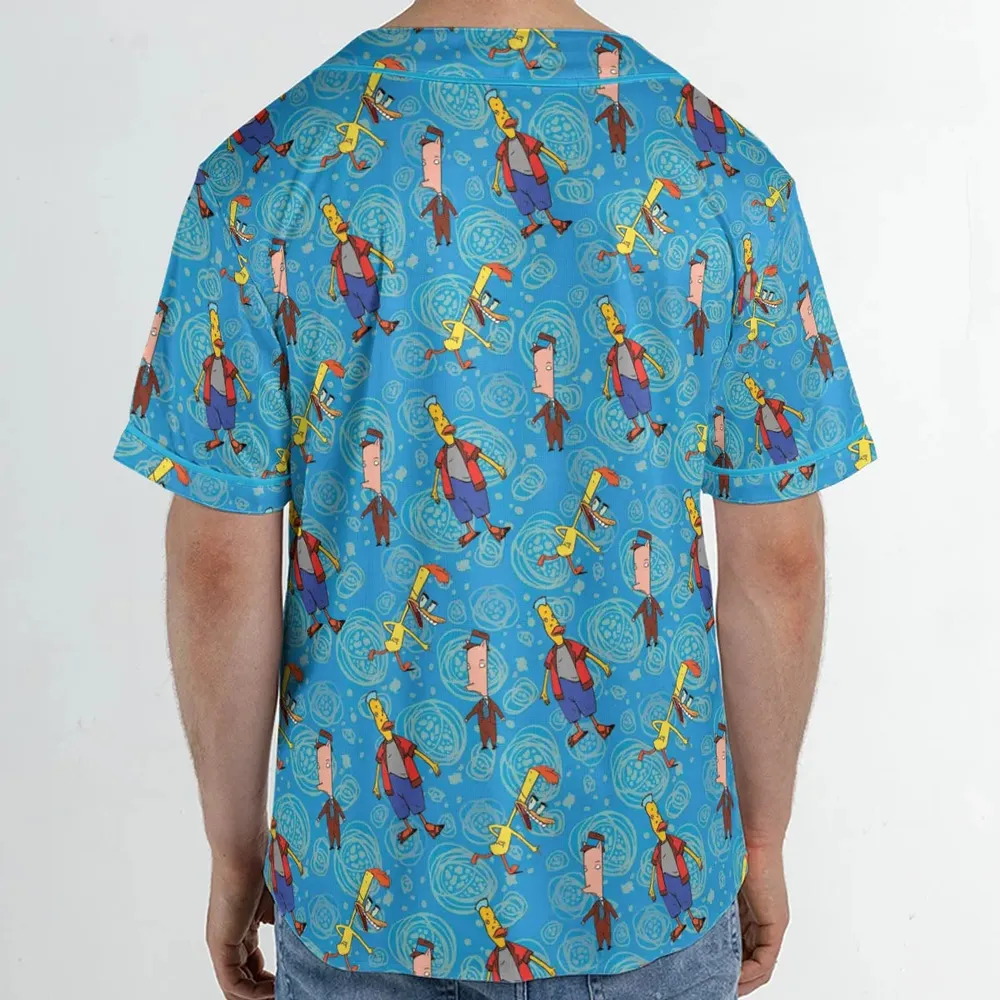 Animated Attitude Duckman Unisex Baseball Jersey - 2