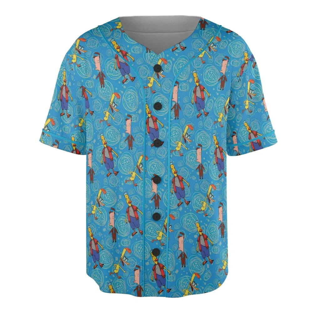 Animated Attitude Duckman Unisex Baseball Jersey - 3
