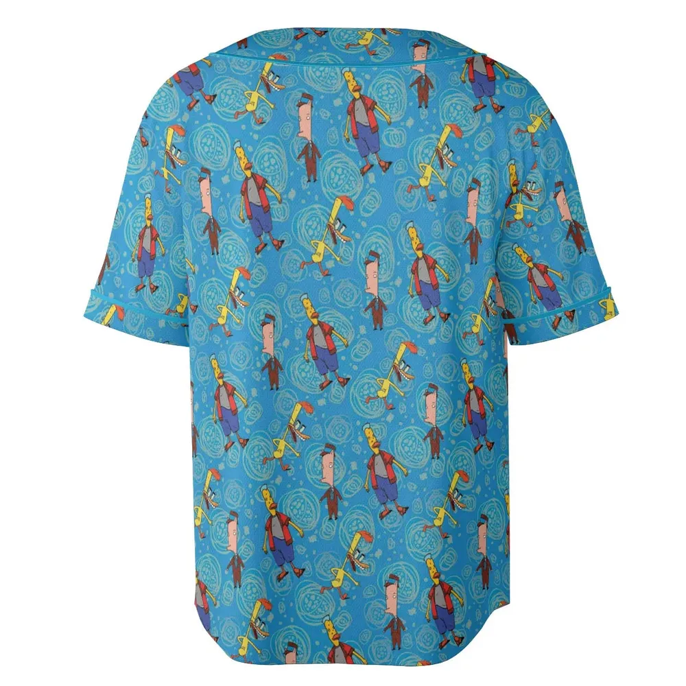 Animated Attitude Duckman Unisex Baseball Jersey - 4
