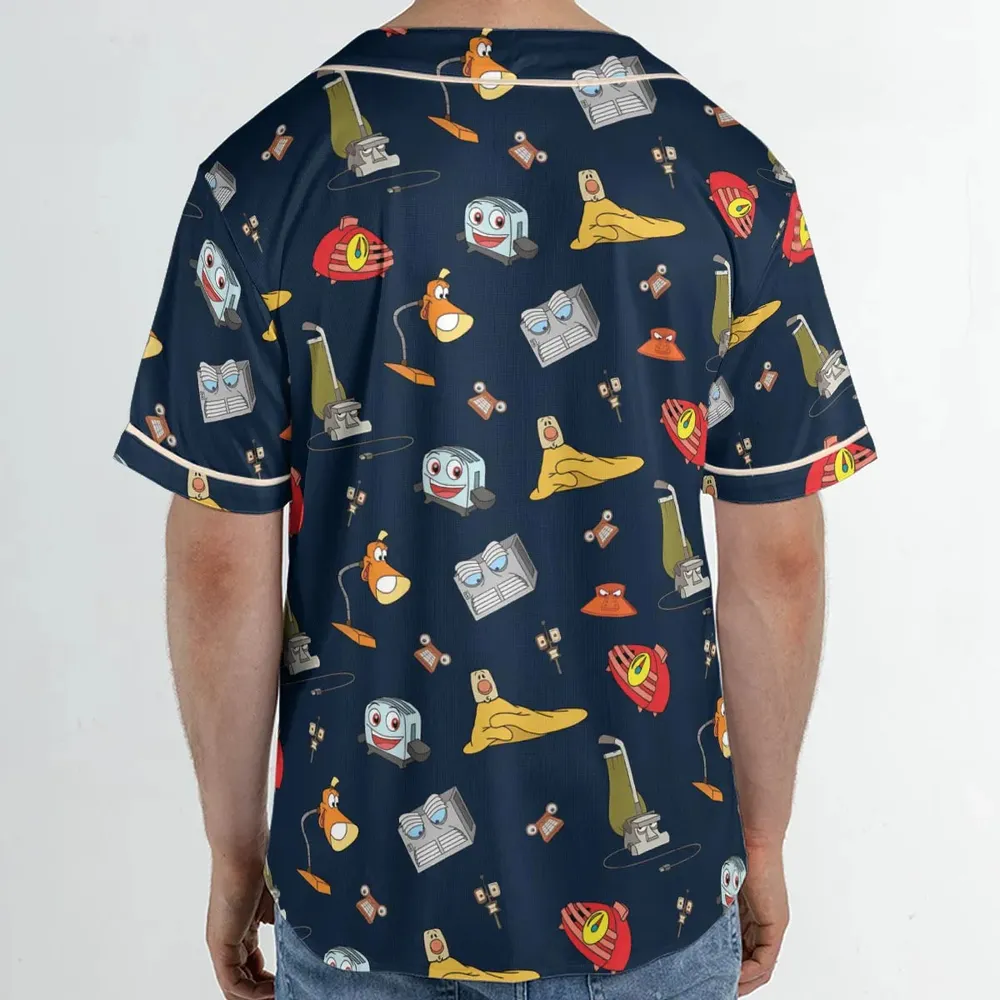 Brave Little Appliances The Brave Little Toaster Unisex Baseball Jersey - 2